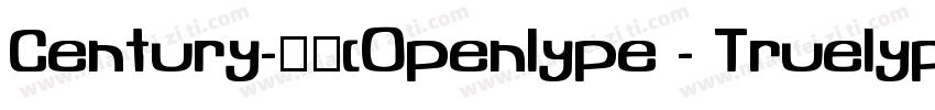 Century-常规(Openlype - Truelype)(Ver字体转换